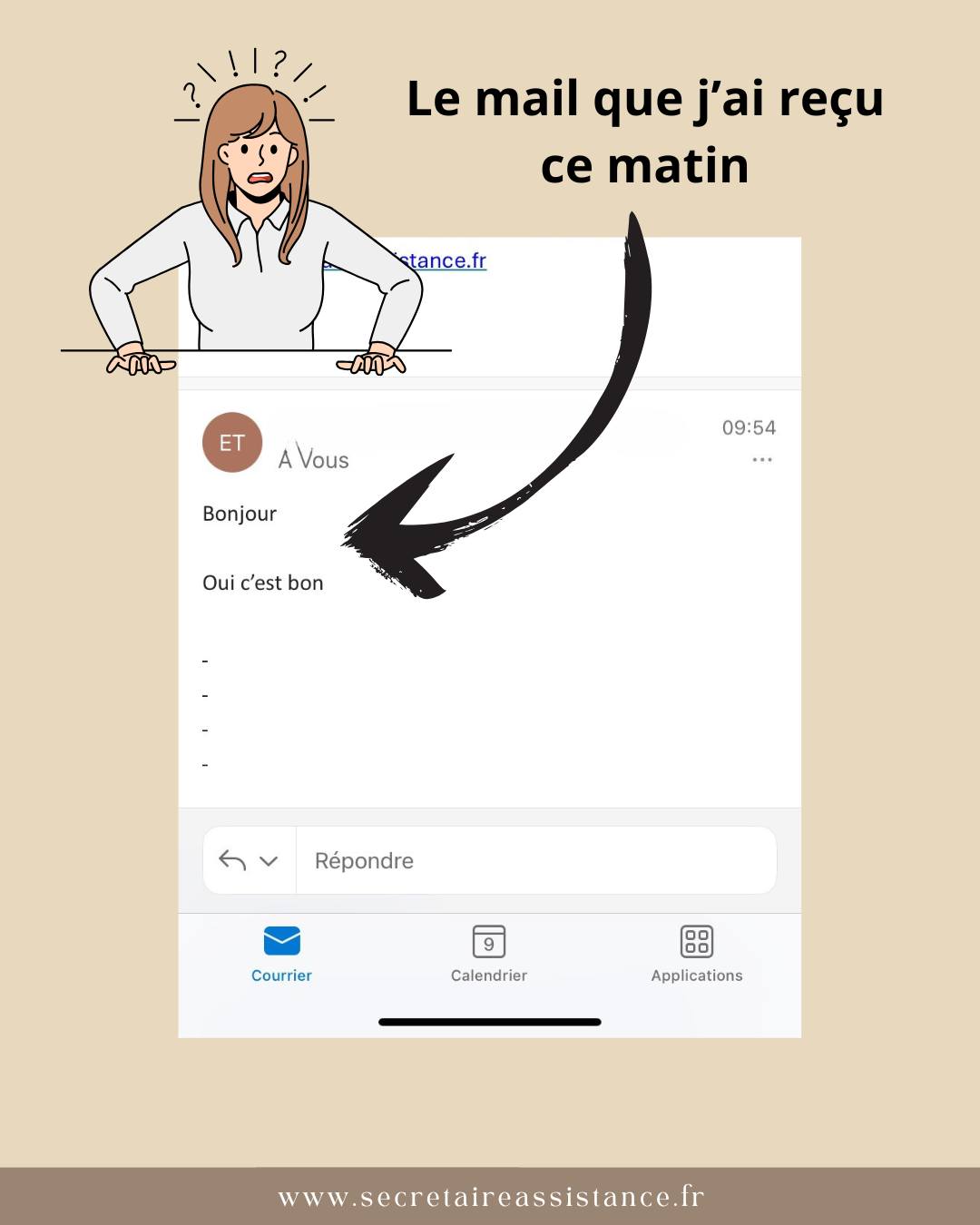 ✉️ Un email, ce n'est pas un SMS.